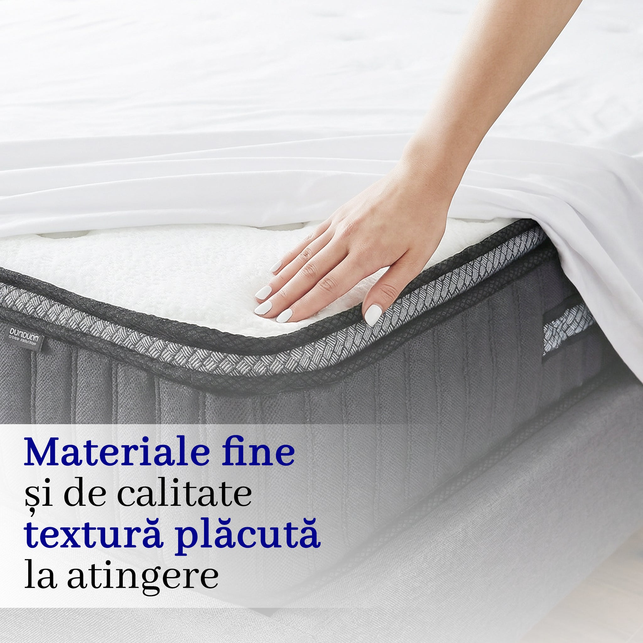 Saltea dumonde Altessa Comfort Pocket 140x200 cm, arcuri individuale, spuma cu memorie, superortopedica, grosime 25 cm