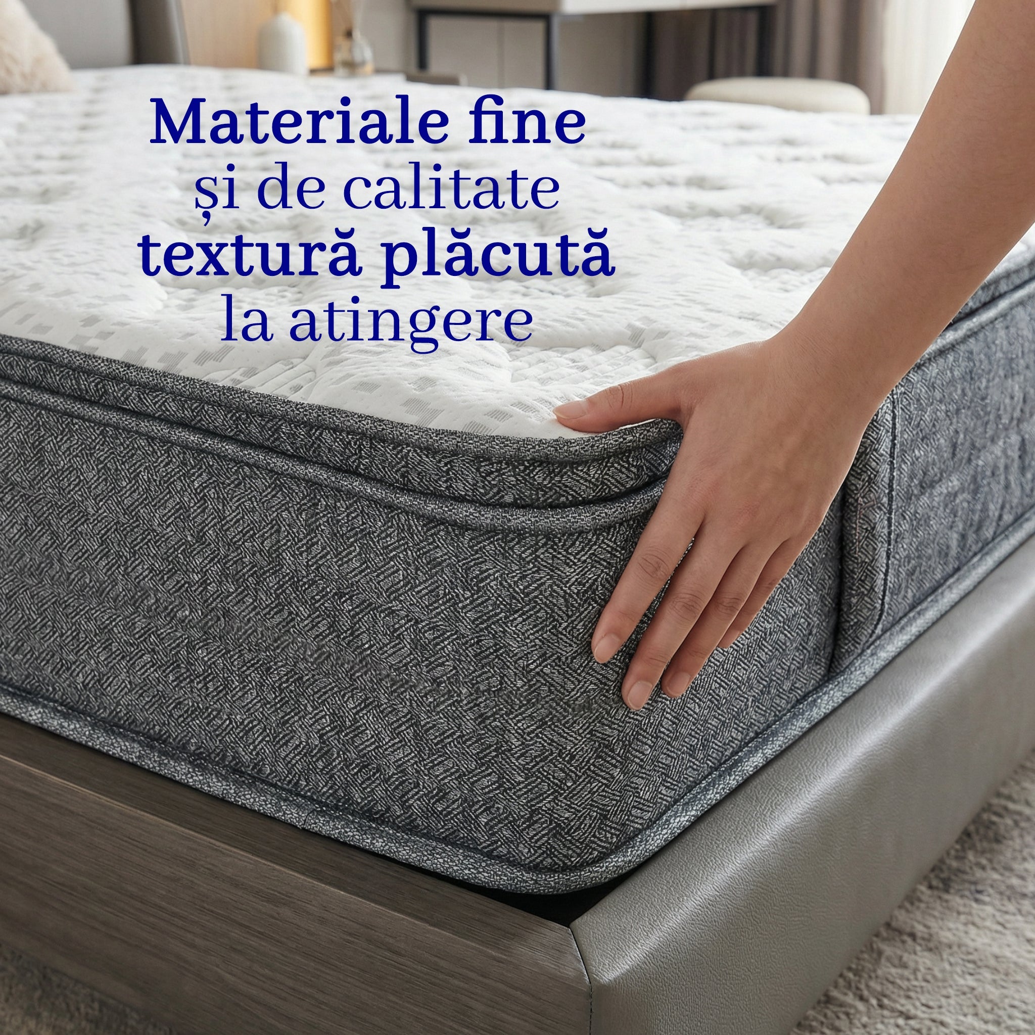 Saltea dumonde Velora Soft Pocket 180x200 cm, arcuri individuale, spuma cu memorie, superortopedica, grosime 25 cm