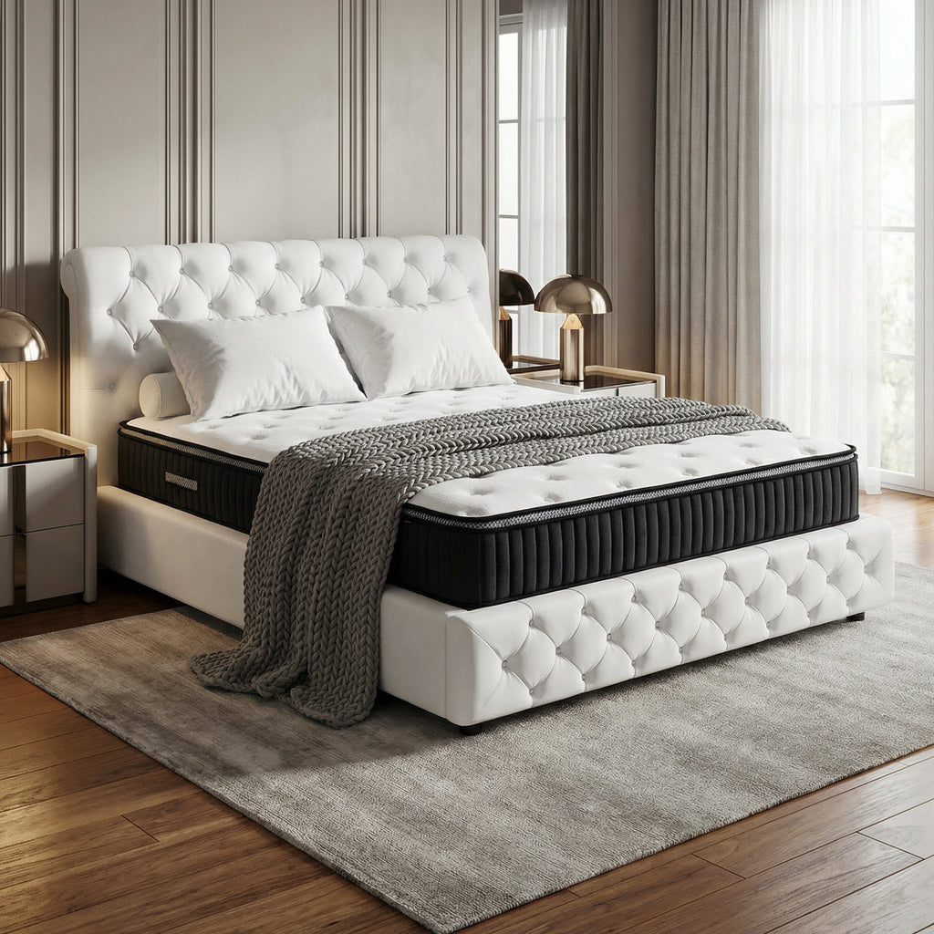 Saltea dumonde Altessa Comfort Pocket 140x200 cm, arcuri individuale, spuma cu memorie, superortopedica, grosime 25 cm
