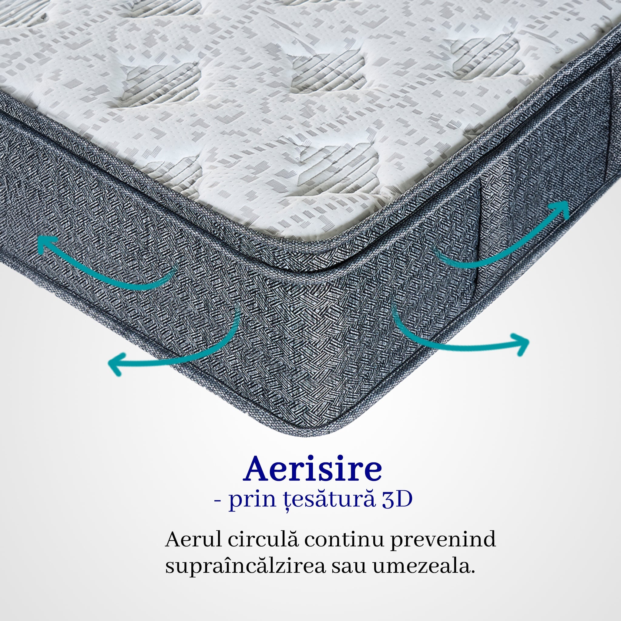 Saltea dumonde Velora Soft Pocket 160x200 cm, arcuri individuale, spuma cu memorie, superortopedica, grosime 25 cm