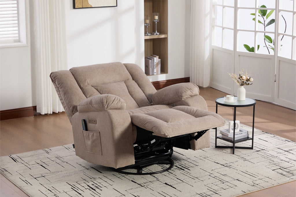 Fotoliu recliner electric dumonde cu funcție de balansare ,rotire și masaj în 8 puncte Novera