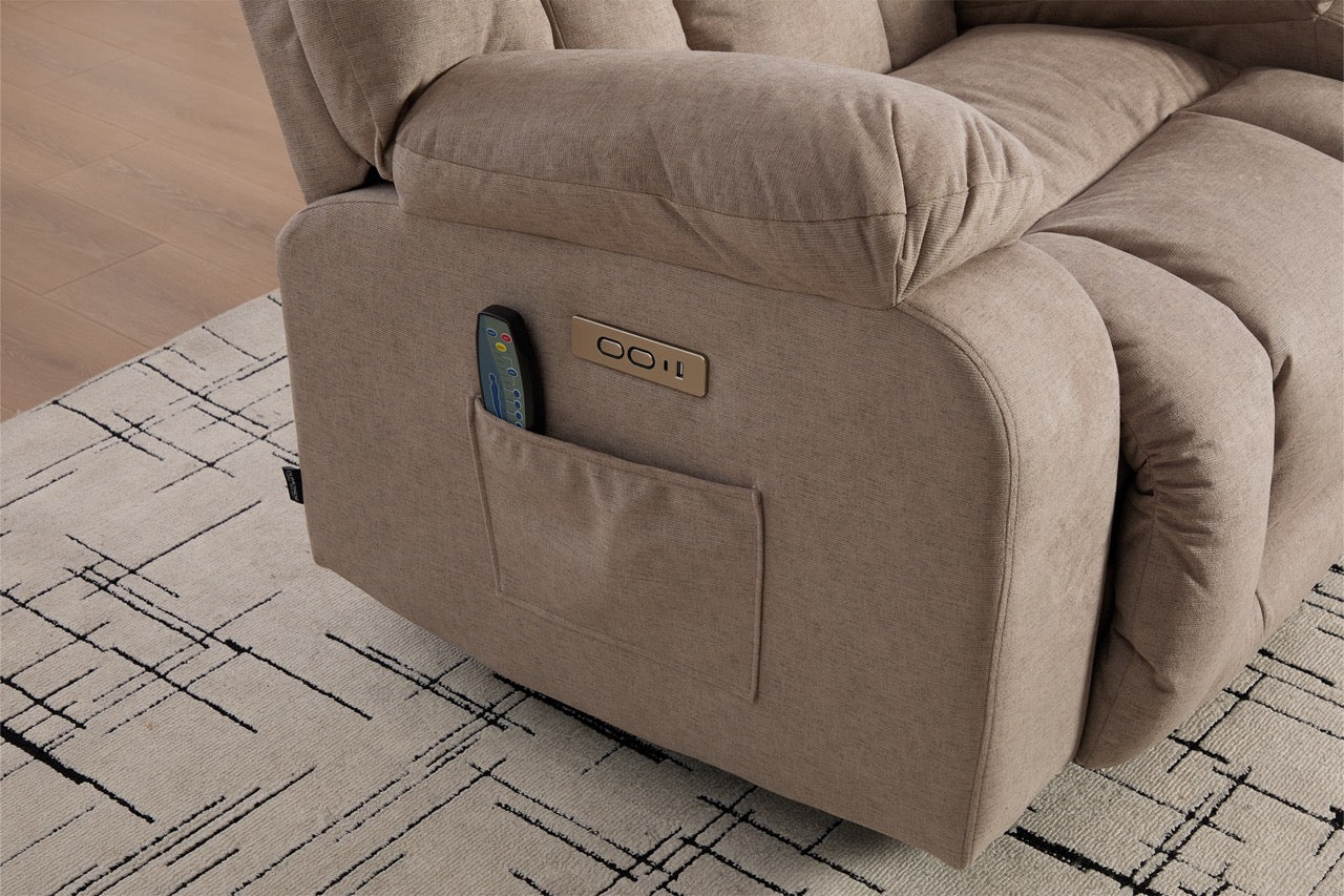 Fotoliu recliner electric dumonde cu funcție de balansare ,rotire și masaj în 8 puncte Novera
