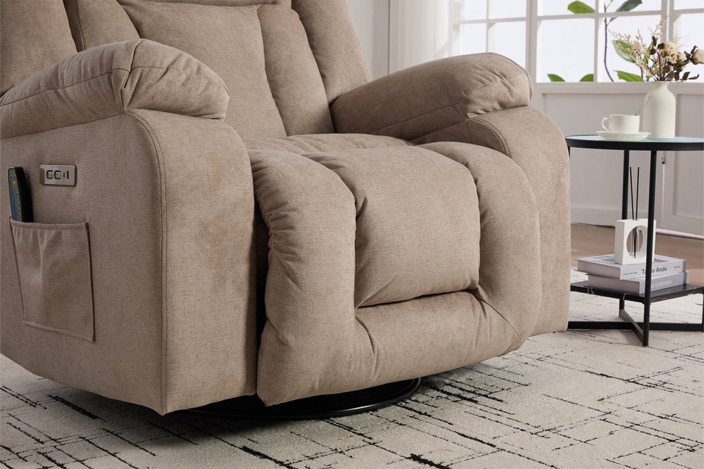 Fotoliu recliner electric dumonde cu funcție de balansare ,rotire și masaj în 8 puncte Novera
