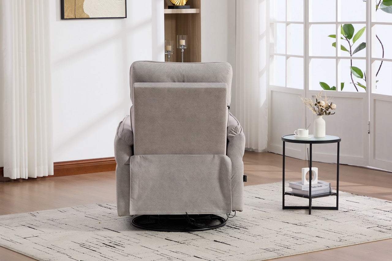 Fotoliu recliner electric dumonde cu funcție de balansare ,rotire și incarcare USB C Tavero