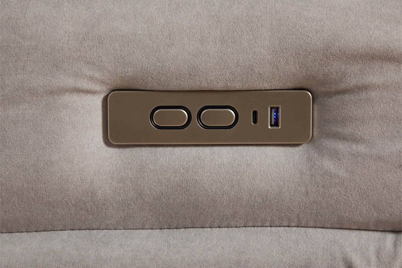 Fotoliu recliner electric dumonde cu funcție de balansare ,rotire și incarcare USB C Tavero