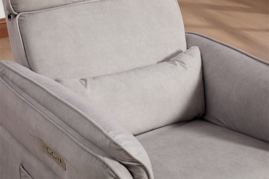 Fotoliu recliner electric dumonde cu funcție de balansare ,rotire și incarcare USB C Tavero