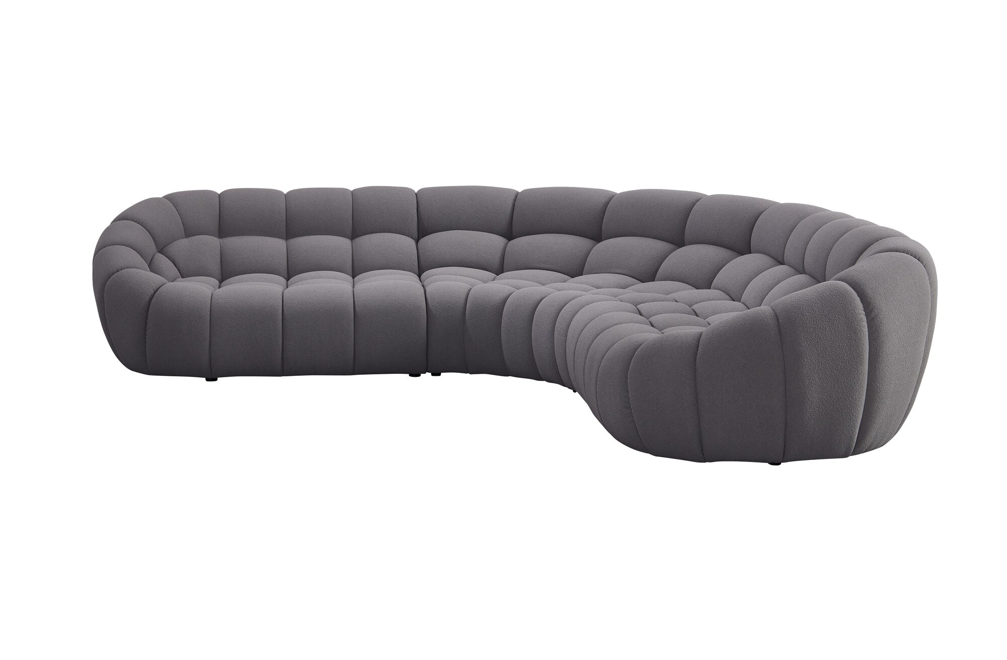 Canapea semirotunda dumonde cu șezut confortabil din spumă HR Bubble 375x120 cm
