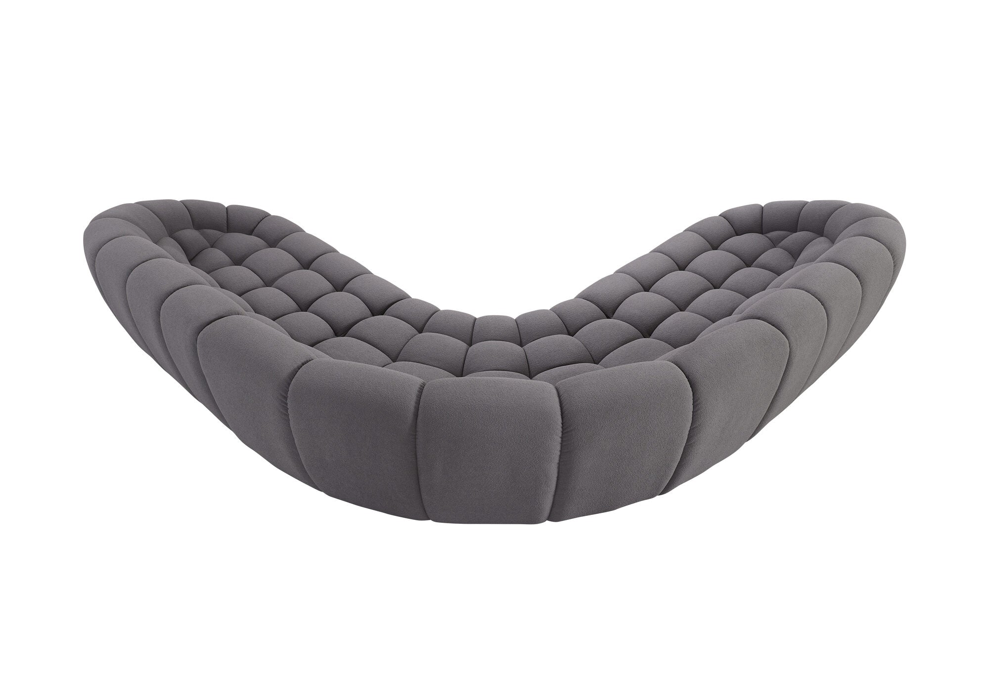 Canapea semirotunda dumonde cu șezut confortabil din spumă HR Bubble 375x120 cm