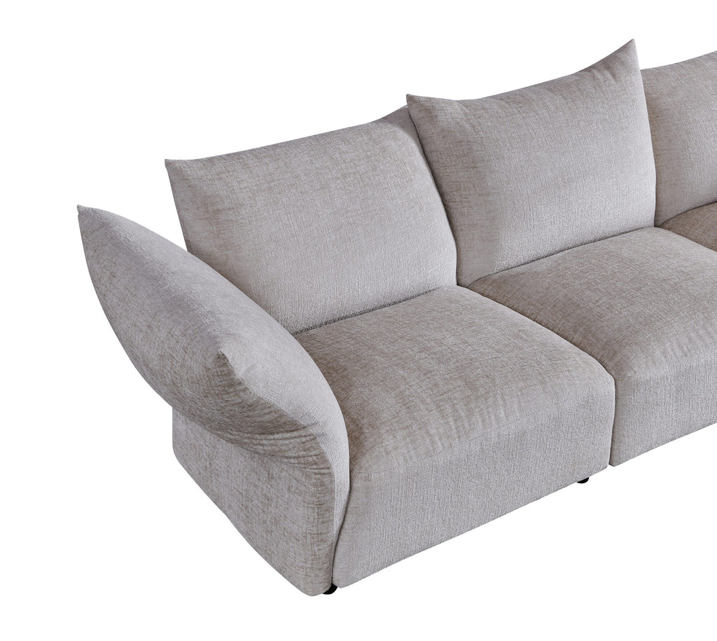 Canapea semirotunda dumonde cu șezut confortabil din spumă HR Vogue 460x131 cm