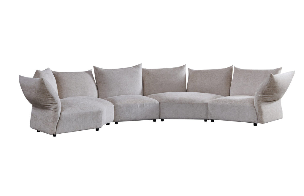 Canapea semirotunda dumonde cu șezut confortabil din spumă HR Vogue 460x131 cm