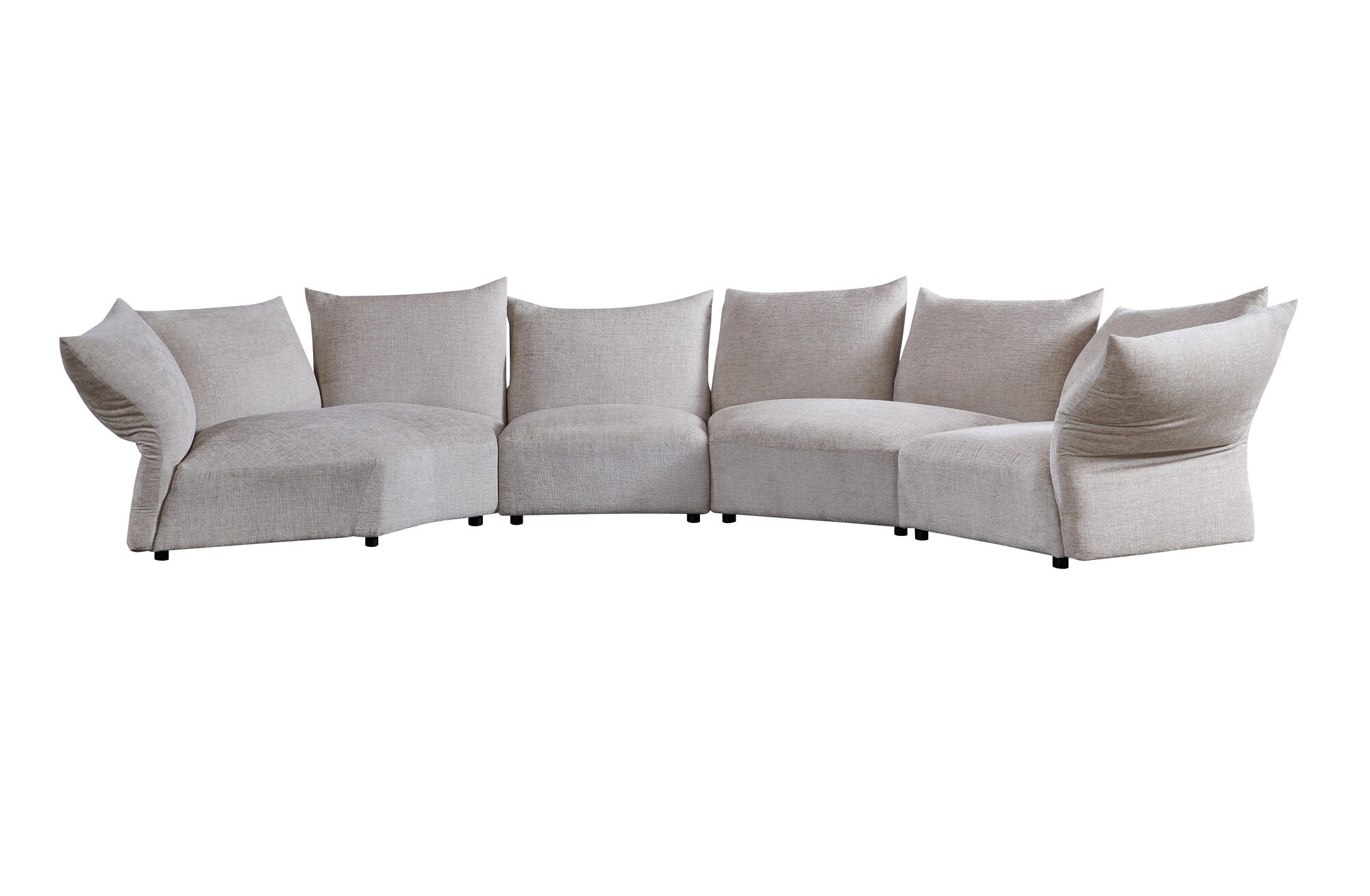 Canapea semirotunda dumonde cu șezut confortabil din spumă HR Vogue 460x131 cm