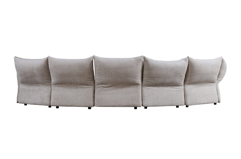 Canapea semirotunda dumonde cu șezut confortabil din spumă HR Vogue 460x131 cm