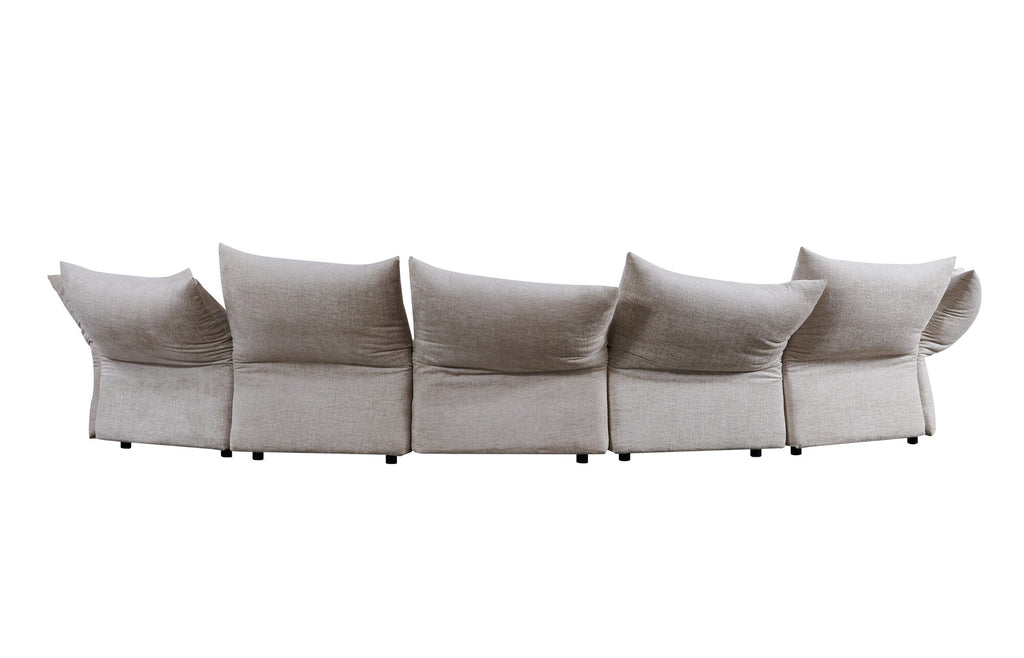 Canapea semirotunda dumonde cu șezut confortabil din spumă HR Vogue 460x131 cm