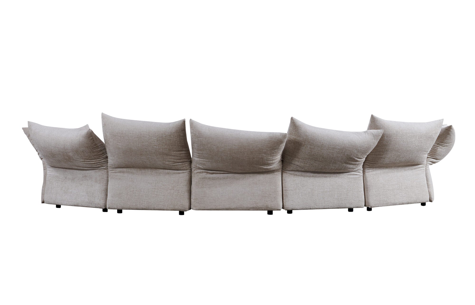 Canapea semirotunda dumonde cu șezut confortabil din spumă HR Vogue 460x131 cm