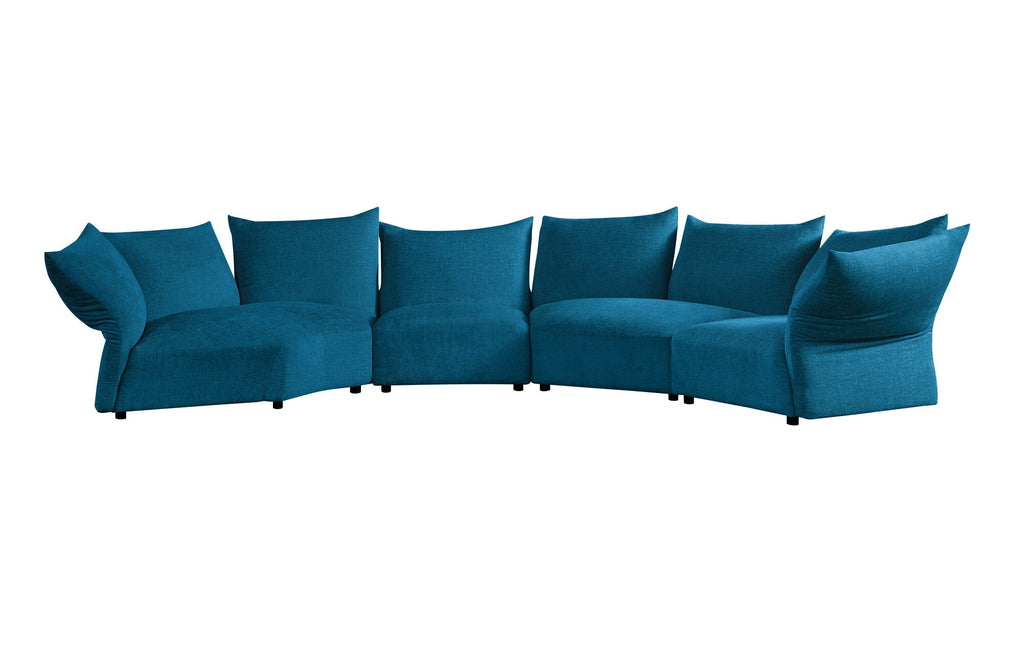 Canapea semirotunda dumonde cu șezut confortabil din spumă HR Vogue 460x131 cm