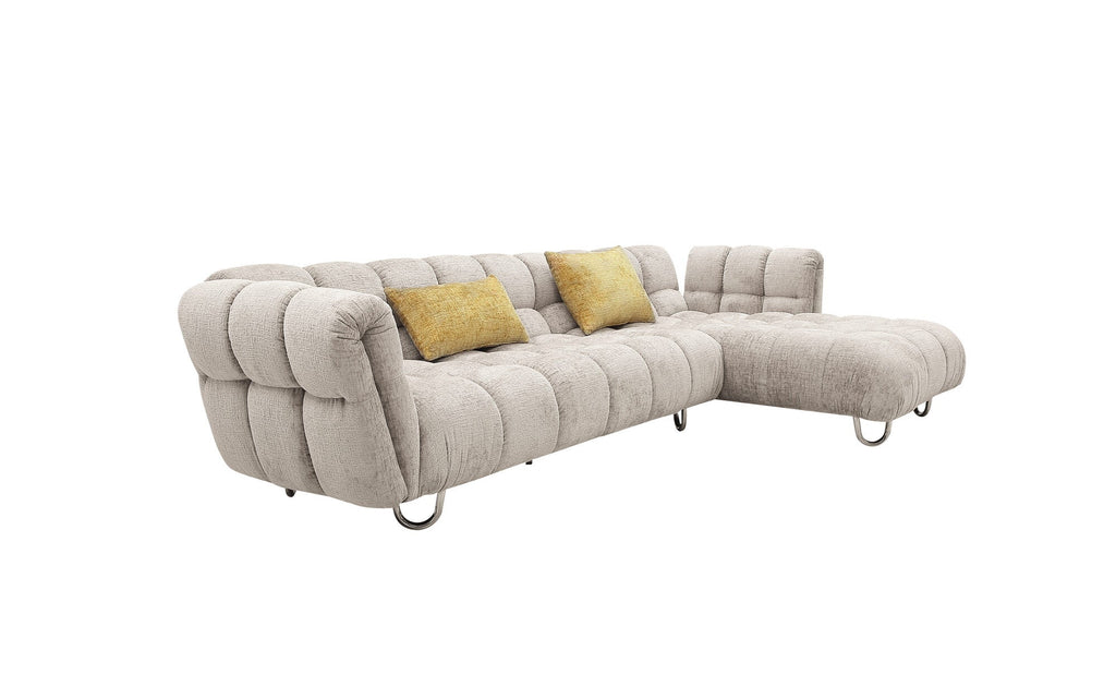 Coltar dumonde cu sezut confortabil din spuma high-density Luxe 330x104 cm