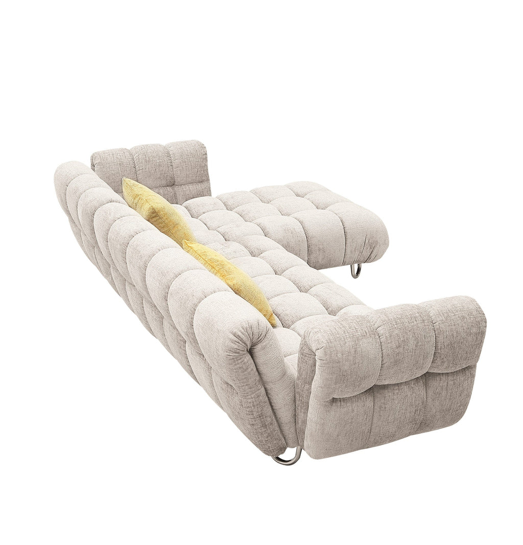 Coltar dumonde cu sezut confortabil din spuma high-density Luxe 330x104 cm