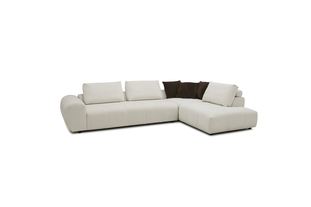 Colțar extensibil dumonde cu sezut confortabil din spuma high-density Allure 325x107 cm