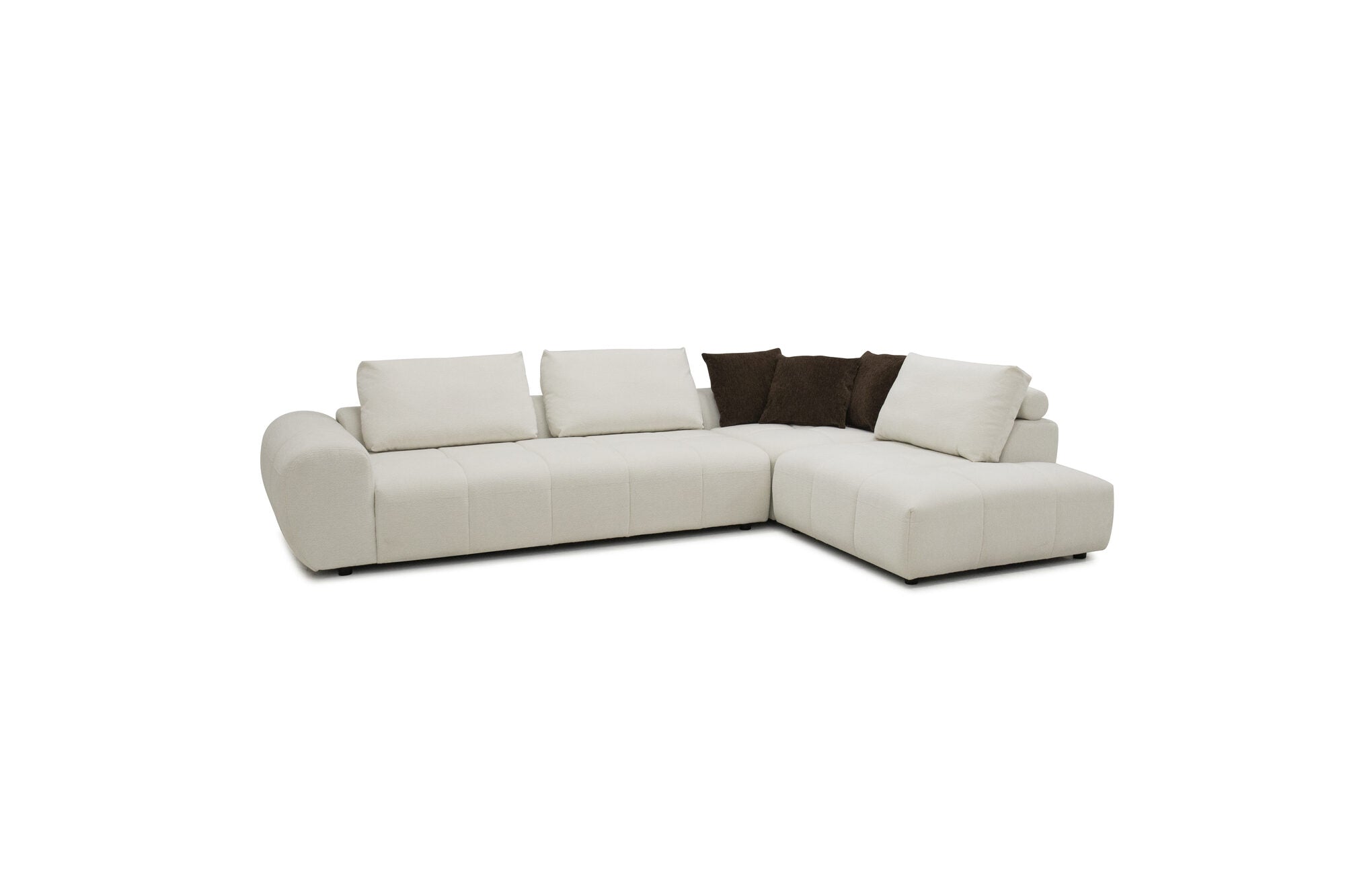 Colțar extensibil dumonde cu sezut confortabil din spuma high-density Allure 325x107 cm