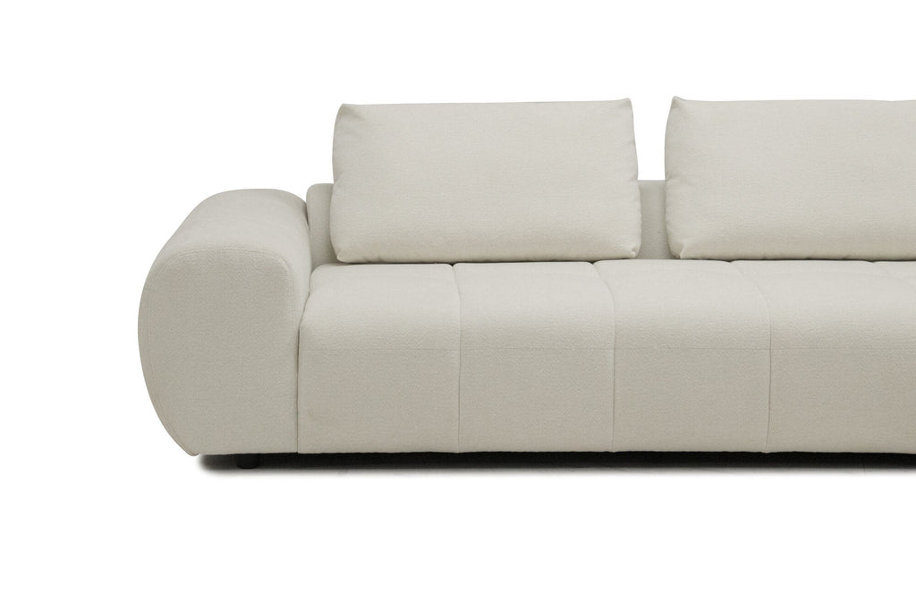 Colțar extensibil dumonde cu sezut confortabil din spuma high-density Allure 325x107 cm