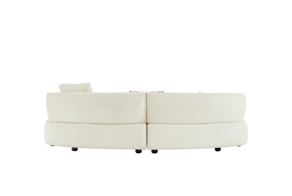 Canapea semirotunda dumonde cu șezut confortabil din spumă HR Vineto 280x140 cm
