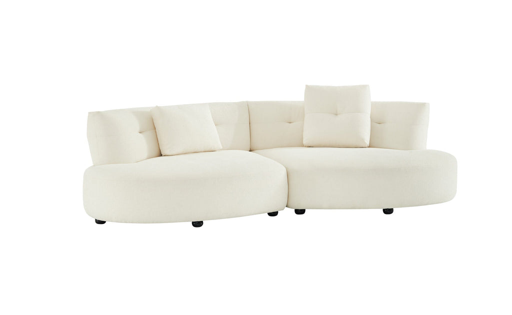 Canapea semirotunda dumonde cu șezut confortabil din spumă HR Vineto 280x140 cm