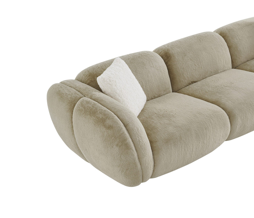 Canapea dumonde cu sezut confortabil din spuma high-density Eternity 318x112 cm