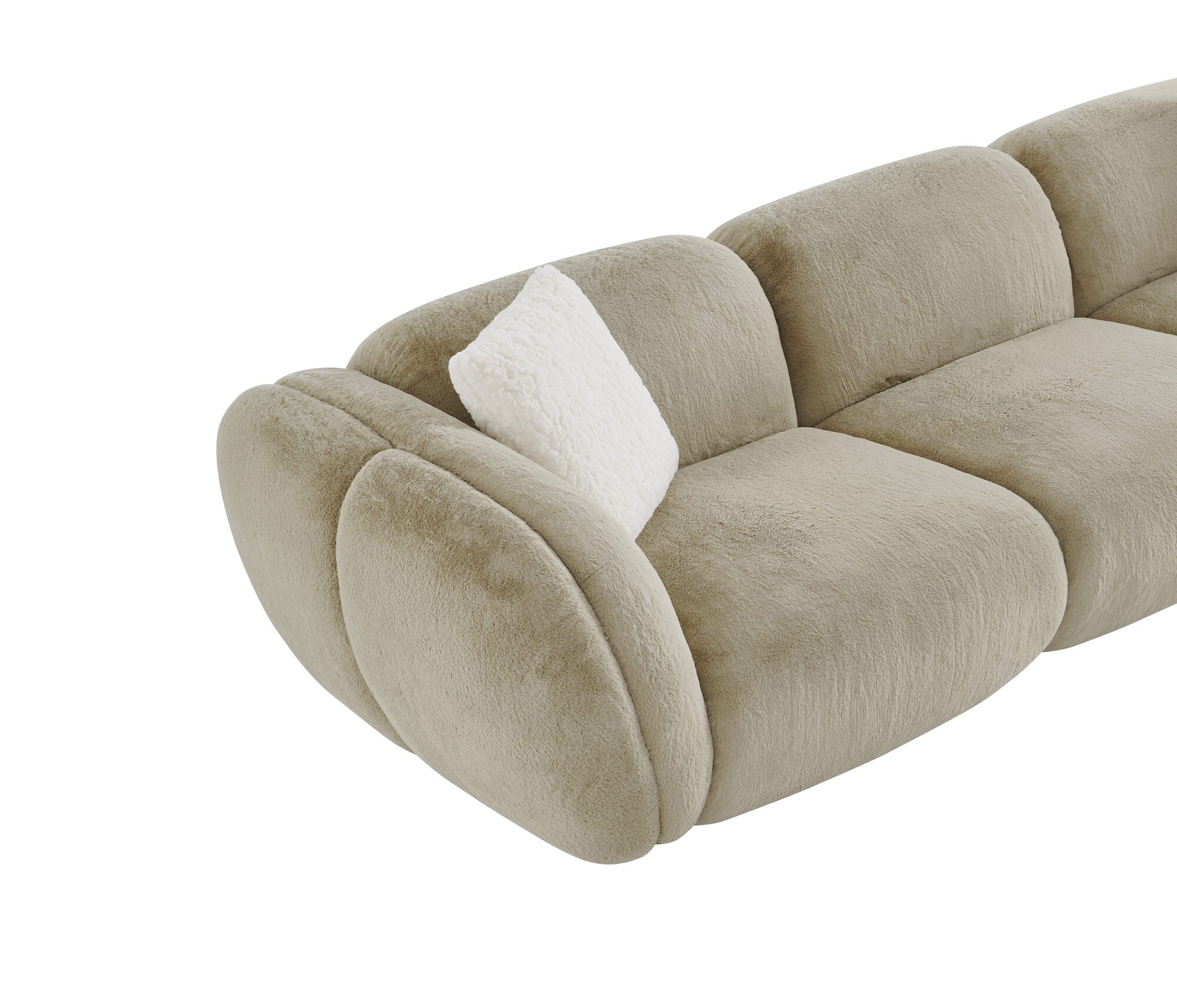 Canapea dumonde cu sezut confortabil din spuma high-density Eternity 318x112 cm