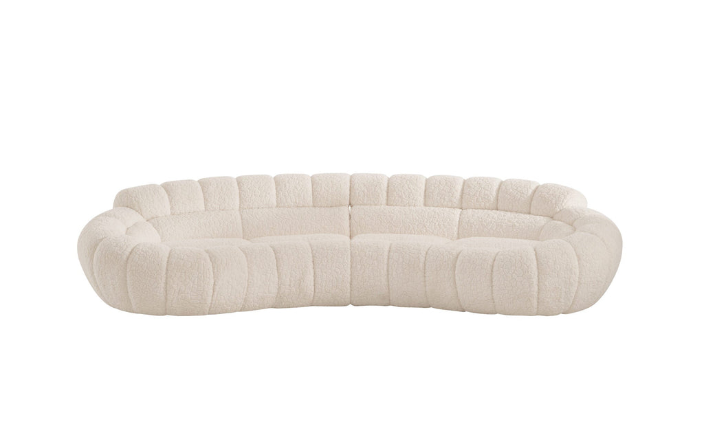 Canapea semirotunda dumonde cu șezut confortabil din spumă HR Layan 338x148 cm