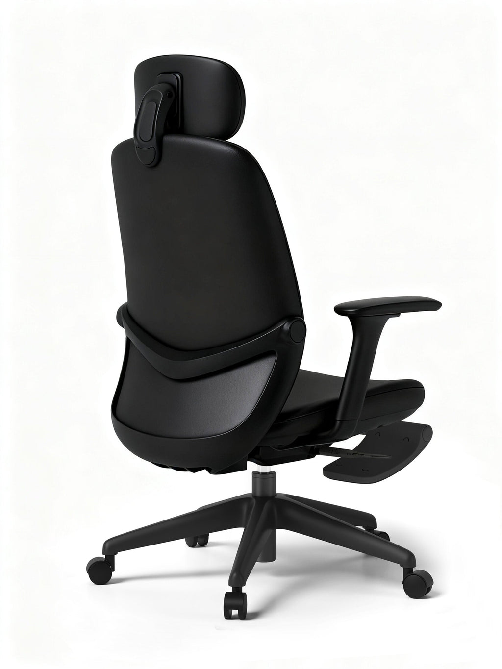 Scaun ergonomic profesional modern Senda dumonde, tetiera reglabila 2D, cotiere reglabile 3D ultra moi, mecanism multifunctional inclinare/blocare, suport picioare, negru