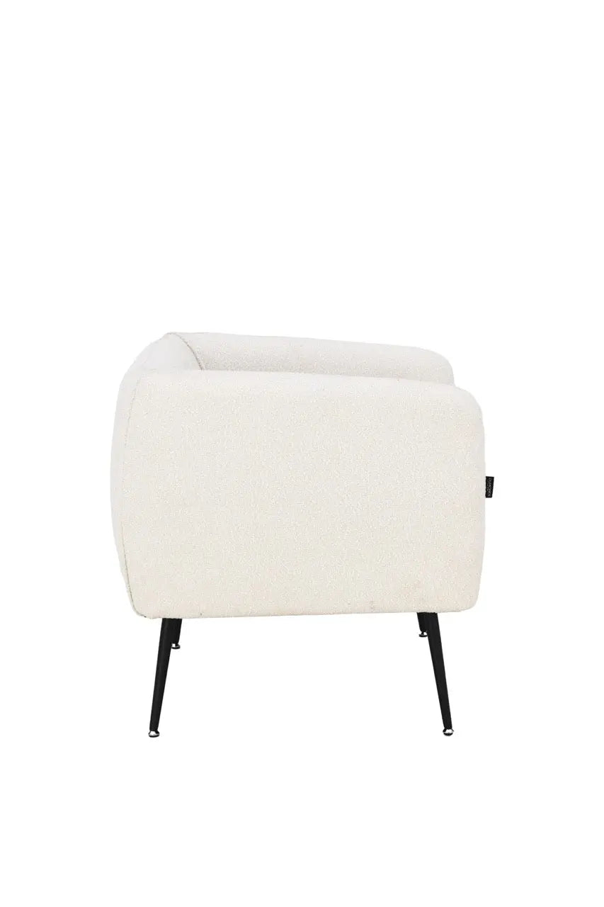 Fotoliu dumonde tapitat Bej modern Alonso 70x74cm