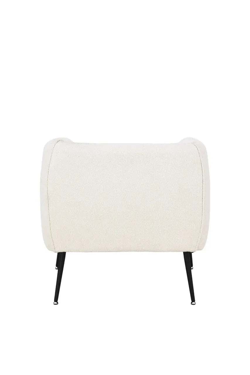 Fotoliu dumonde tapitat Bej modern Alonso 70x74cm