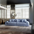 Canapea extensibilă dumonde cu 2 lăzi de depozitare si sezut confortabil din spuma high-density, Verona Enjoy Blue 310x100 cm