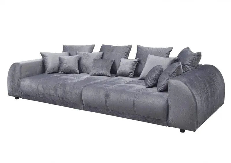 Canapea extensibilă dumonde cu 2 lăzi de depozitare si sezut confortabil din spuma high-density, Verona Royal Antracit 310x100 cm