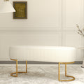 Fotoliu dumonde tapitat Bej modern Aurelio 100x43cm
