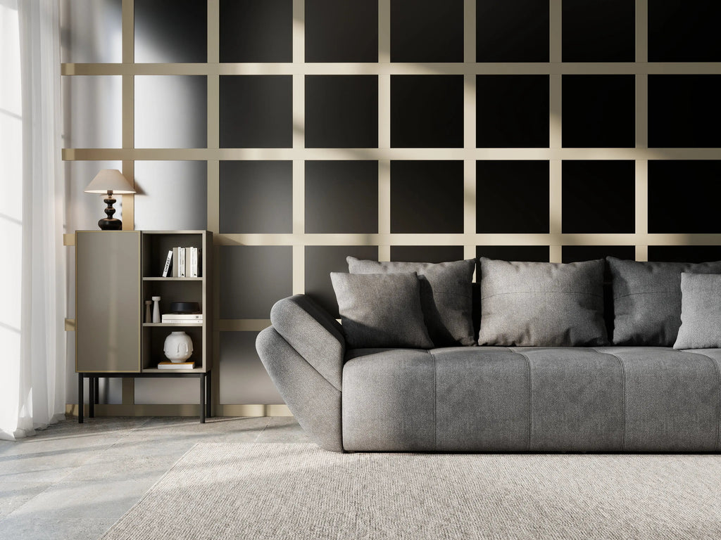 Canapea extensibilă dumonde cu ladă de depozitare si sezut confortabil din spuma high-density, Berlin Enjoy Kaki 250x100 cm