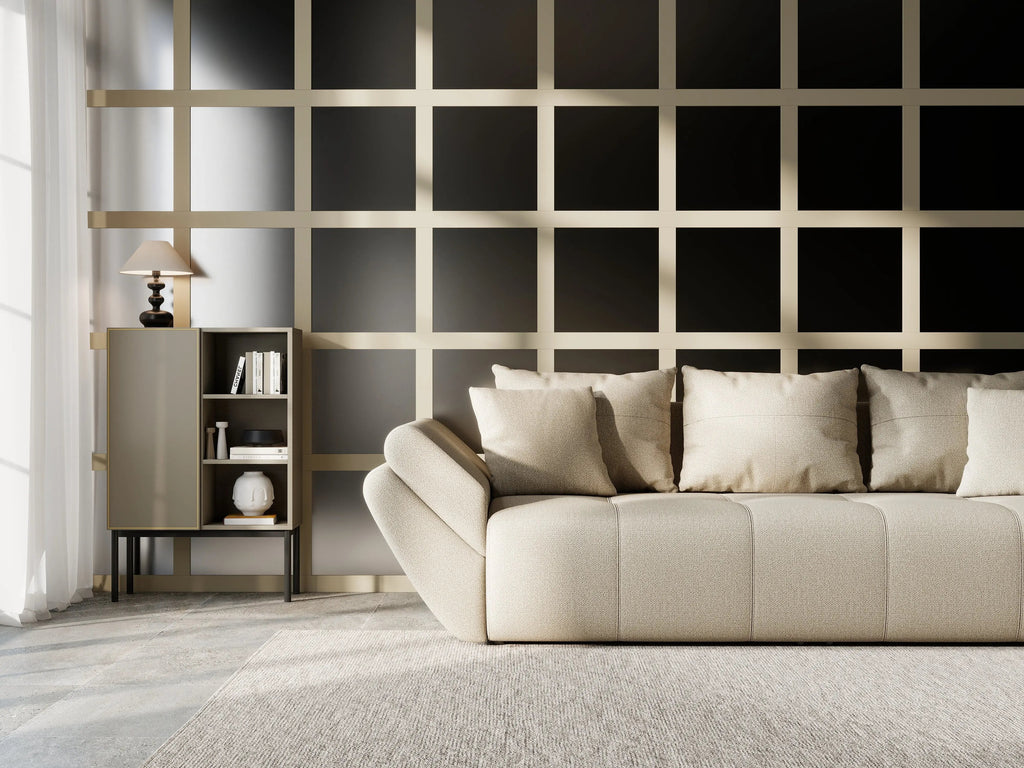Canapea extensibilă dumonde cu ladă de depozitare si sezut confortabil din spuma high-density, Berlin Enjoy Camel 250x100 cm