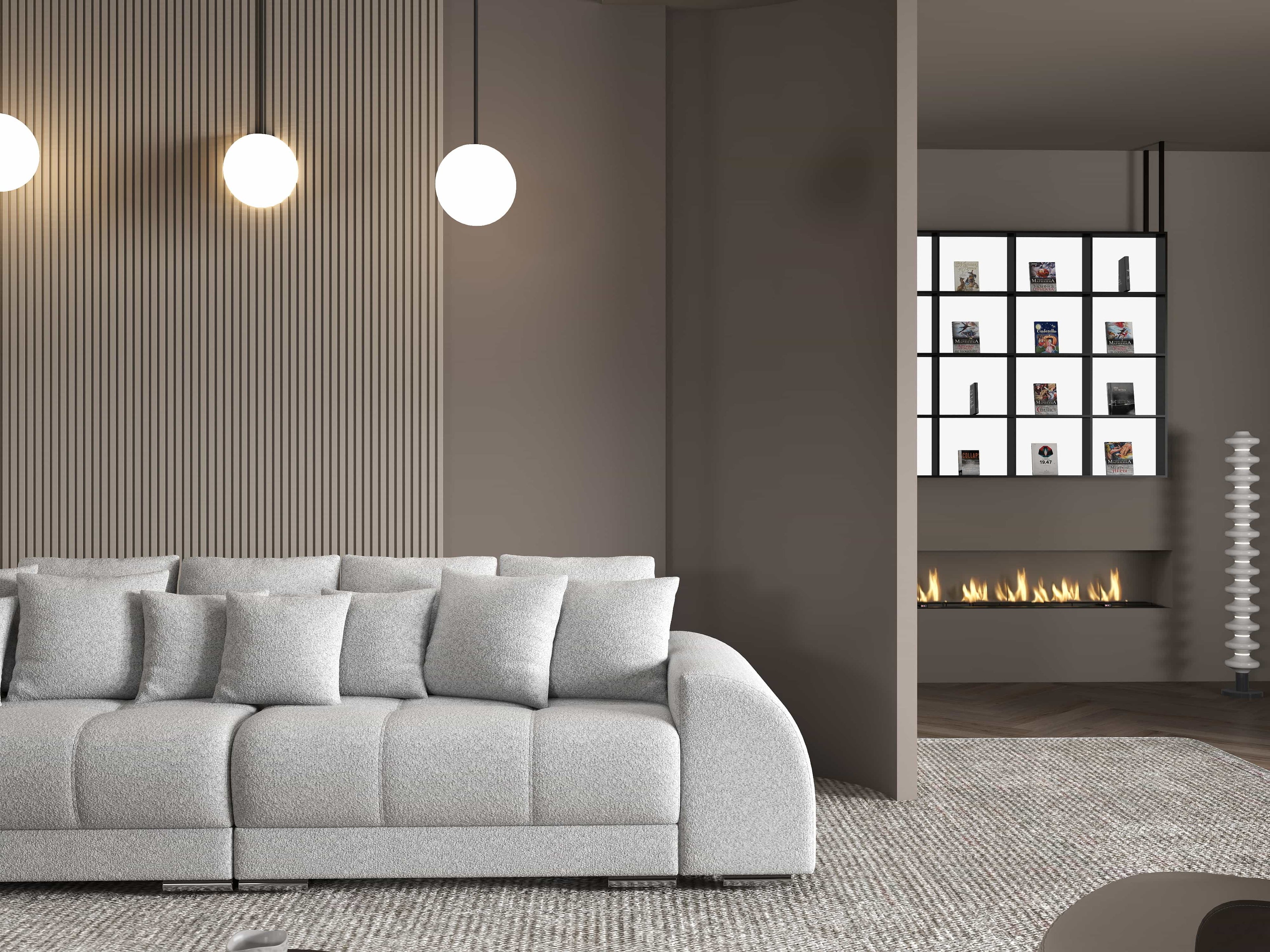 Canapea extensibilă dumonde cu 2 lăzi de depozitare si sezut confortabil din spuma high-density, Verona Euphoria Dove 310x100 cm
