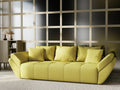 Canapea extensibilă dumonde cu ladă de depozitare si sezut confortabil din spuma high-density, Berlin Enjoy Green 250x100 cm