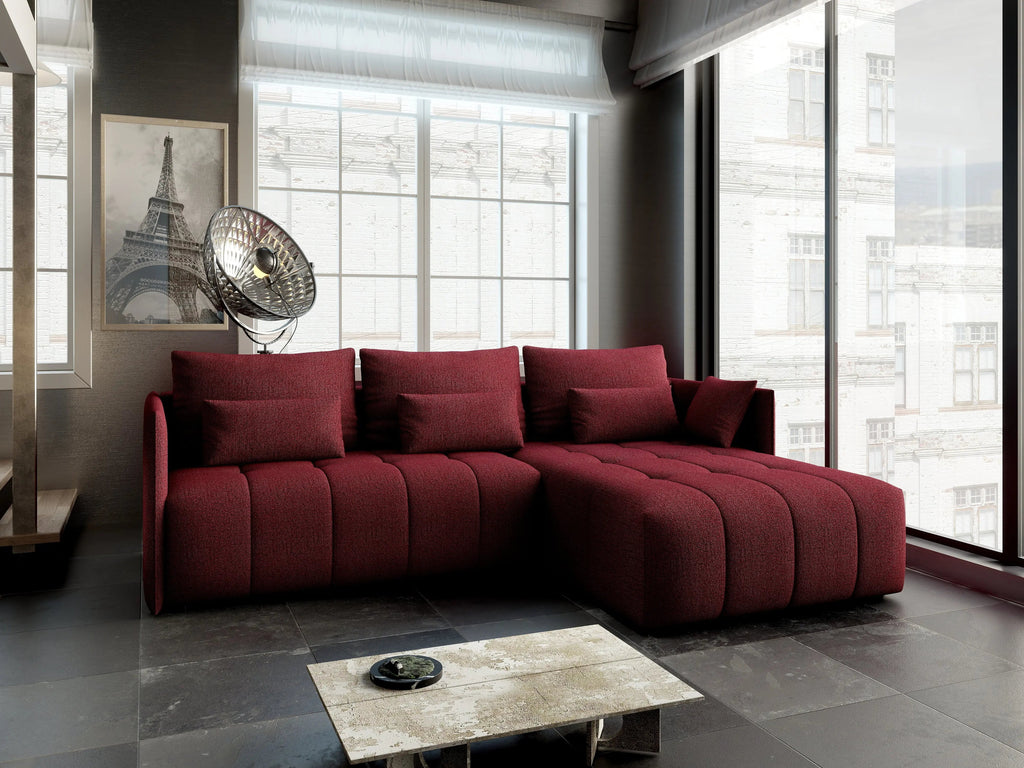 Colțar extensibil dumonde cu ladă de depozitare si sezut confortabil din spuma high-density, Malta Enjoy Winery II 235x185 cm