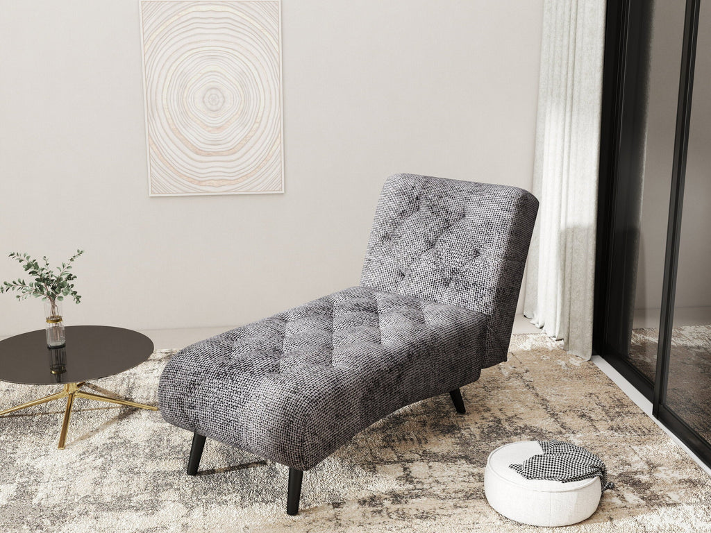 Fotoliu dumonde tapitat Gri modern Armoné 65x146cm