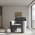 Fotoliu dumonde tapitat Gri modern Mirello 75x70cm