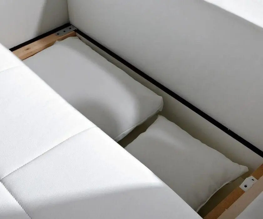 Canapea extensibilă dumonde cu ladă de depozitare si sezut confortabil din spuma high-density, Marbela Enjoy Camel XXL 295x100 cm