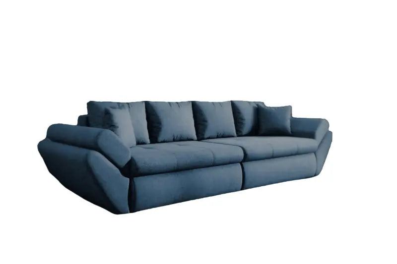 Canapea extensibilă dumonde cu ladă de depozitare si sezut confortabil din spuma high-density, Loana Enjoy Blue 300x100 cm