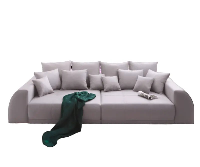 Canapea extensibilă dumonde cu 2 lăzi de depozitare si sezut confortabil din spuma high-density, Verona Enjoy Grey 310x100 cm