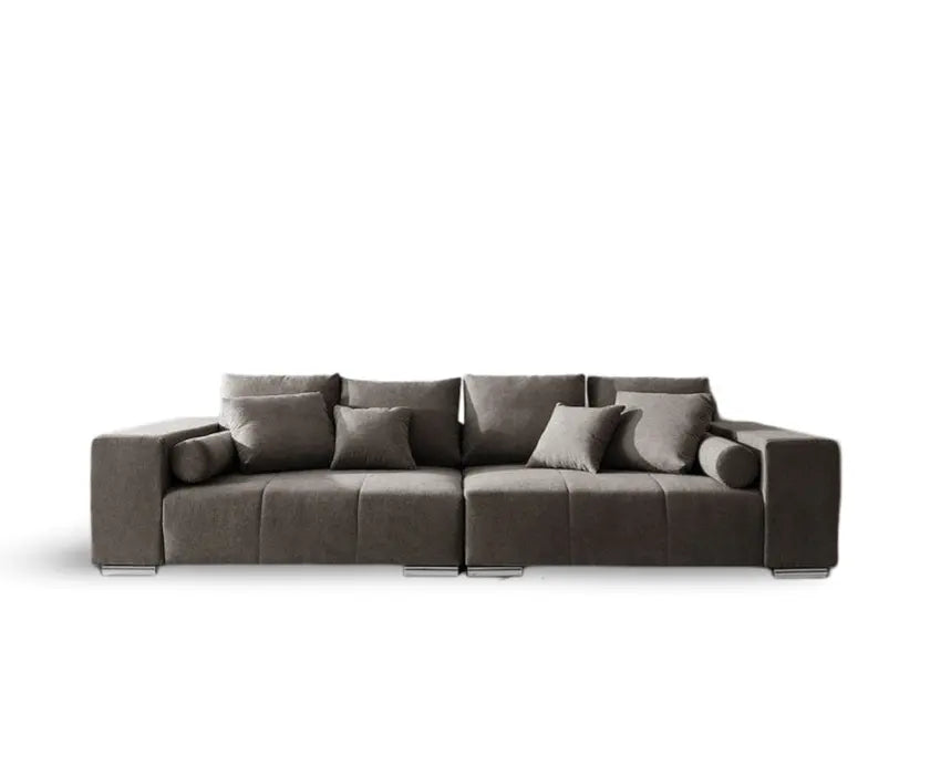 Canapea extensibilă dumonde cu ladă de depozitare si sezut confortabil din spuma high-density, Marbela Enjoy Kaki XXL 295x100 cm