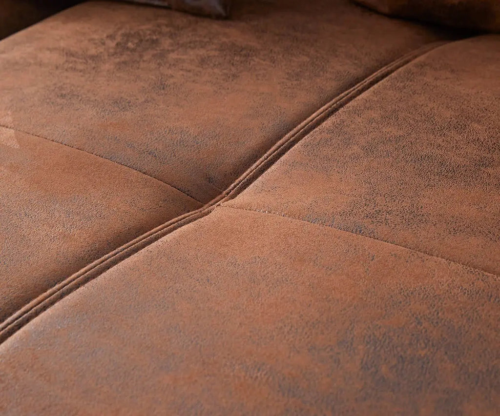 Canapea extensibilă dumonde cu 2 lăzi de depozitare si sezut confortabil din spuma high-density, Verona Madagaskar Brown 310x100 cm