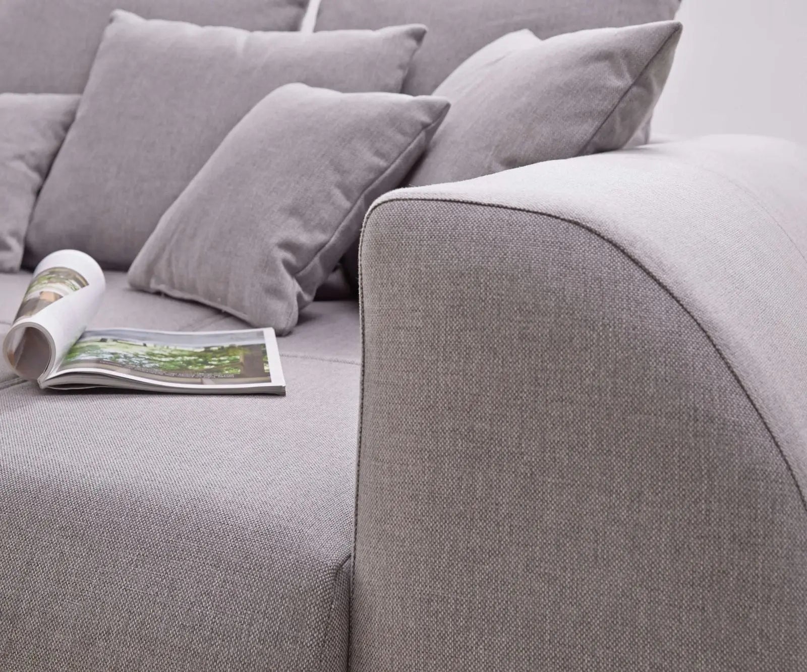 Canapea extensibilă dumonde cu 2 lăzi de depozitare si sezut confortabil din spuma high-density, Verona Enjoy Grey 310x100 cm