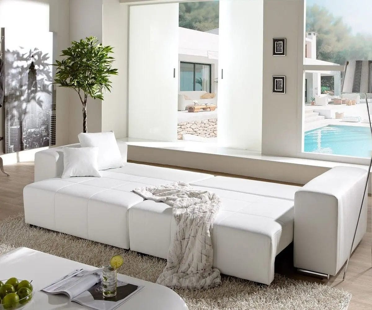 Canapea extensibilă dumonde cu ladă de depozitare si sezut confortabil din spuma high-density, Marbela Madagaskar Brown XXL 295x100 cm