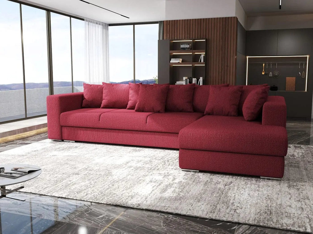 Colțar extensibil dumonde cu ladă de depozitare si sezut confortabil din spuma high-density, Gloria Enjoy Winery II 320x183 cm